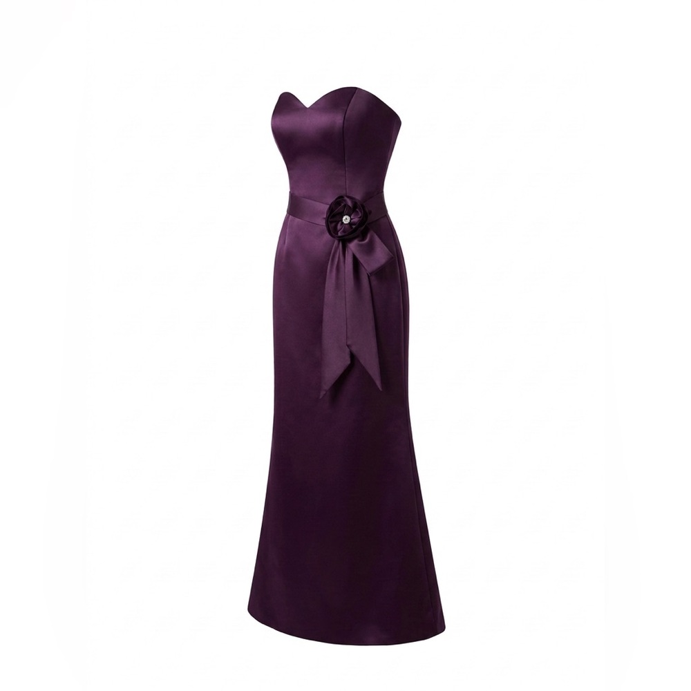 Impressions Deep Purple Strapless Dress